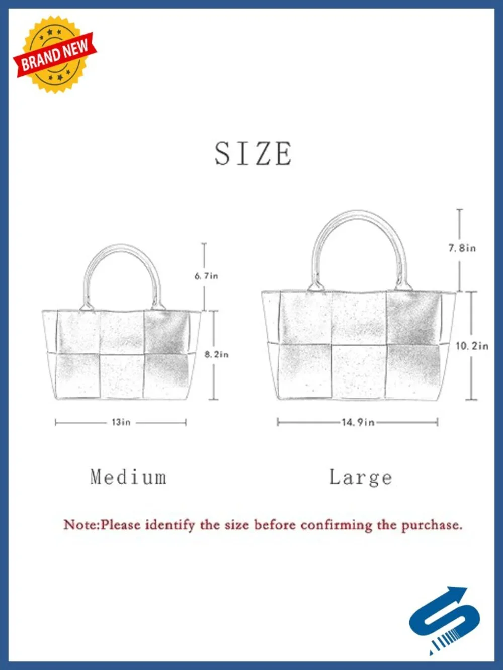 Women Vegan Leather Woven Shoulder Bag, Top Handle Satchel Tote with Matching